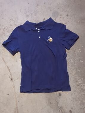 Kids Button Up Vikings Shirt
